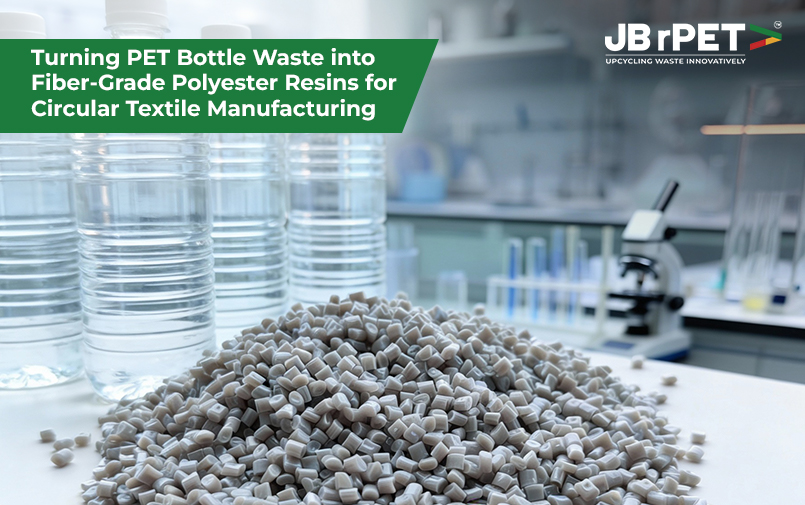 PET Bottle Waste to Fiber-Grade Polyester Resin for Textiles